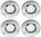 4PCS Plug Hair Catcher - Stainless Steel Sink Drain Strainer - Shower & Kitchen Clog Filter - Reusable Stopper Cover for Bathroom, Laundry, Basin (7.1cm, 6mm)