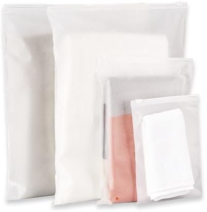 OYIWINMI Lot de 25 grands sacs zippés réutilisables en plastique pour vêtements, sous-vêtements, serviettes, chaussures, cosmétiques 40 x 30 cm