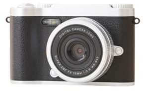 Appareil photo numérique rétro 4K, appareil photo numérique compact connectable au téléphone portable, zoom optique 16x, écran de 2,3 pouces, batterie rechargeable intégrée et carte TF de 512 Go.