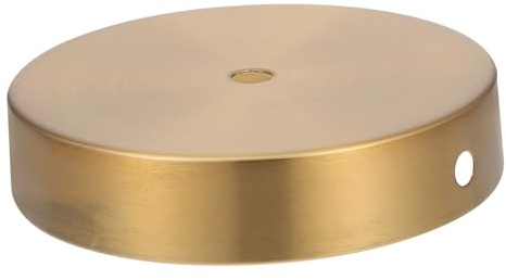 Veemoon Base Rustica in Ferro per Rotonda Lampada da Tavolo Color Oro Versatile Superficie Piatta per Uso Artigianale e Decorazione