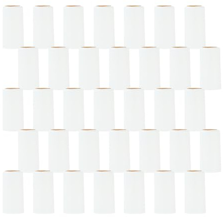 MUELODSIC Lot de 50 Capsules Rétractables en PVC 30 MM pour Bouteilles de Vin Film Thermorétractable Blanc Bouchon D’Étanchéité Pratique pour Conservation et Stockage du Vin