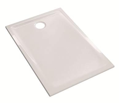 Geberit Duschwanne Prima, 120 x 90 x 4,5 cm, Weiß – zum Aufstellen und/oder Einbauen