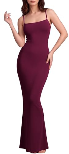 Viutil Bodycon maxiklänning, sexig, spagettiaxelband, ärmlös, åtsittande, långa klänningar, 2023