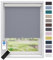 EFIXS Thermorollo White Reflex, Breiten: 40-240, Höhe bis 275 cm, Hier 200 x 190 cm (BxH) Grau, Verdunklungsrollo, Kettenzug, Springrollo, Motor