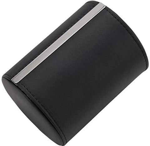 Eighosee Schwarze Aufbewahrungsbox für Krawatten, Geschenkbox, Zylinderform, Schwarz, 11 x 8.5cm