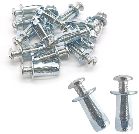 Vordpe 15 tacos de metal para cavidades, M6 x 30, para cavidades huecas de metal, tacos para cavidad Fischer, tacos para placas de yeso, tacos de metal, tacos de expansión