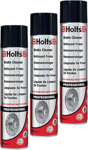 Parts Panel Holts Brake Cleaner Spray 3 Pack – 600ml Each – Powerful Car Parts Degreaser & Maintenance Cleaning Solution