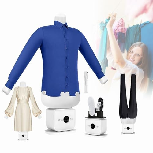 Portable Shirt Dryer and Ironer, 8 Minutes Quick Ironed Dry, Inflatable Shirt Ironing Machine, for All Fabric Types, Perfect for Shirts, Pants, Clothing & Shoes Standard+SkirtMould