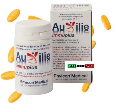 Auxilie® Immuplus Integratore Immunomodulante e Antiossidante 30 Compresse