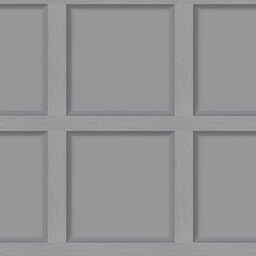 Moderne Panneau de bois Papier Peint Gris Holden 12981