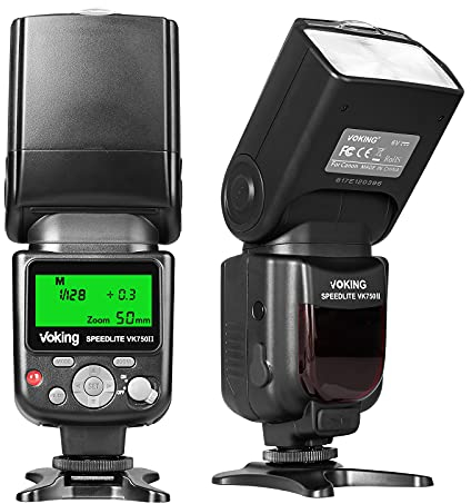 VOKING VK750II TTL-Kameras Blitz Kompatibel mit Nikon-Kameras D50 D60 D80 D800 D750 D3300 D3400 D3500 D5300