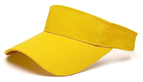 Hileyu Sonnenblende Hut Einstellbare Baseballkappe Lange Schirmmütze Dickeres Schweißband Sonnenblenden Für Frauen Männer Golf Angeln Tennis Laufen Radfahren Outdoor Sport (Gelb)