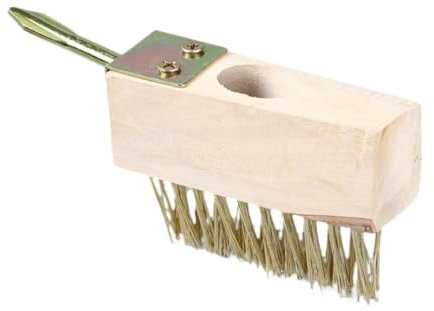 Folpus Unkrautstecher, Moosentferner, Bürste für Pflastersteine, Fugenreiniger mit, Fugenreinigerbürste, Unkrautentfernung für Gehwege, Pflasterfugen, mit spitzem Griff