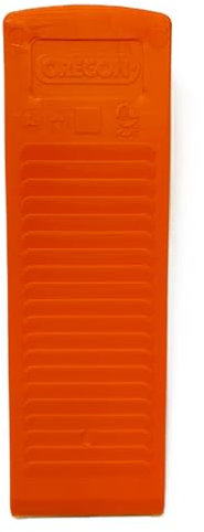 Oregon Cuña para Tala de Árboles, Cuña Resistente de Plástico de 25cm, Palanca de Plástico para Tala con Motosierra, Cuña con Ranuras de Guía, Herramienta de Arboricultura, Fabricada en Europa