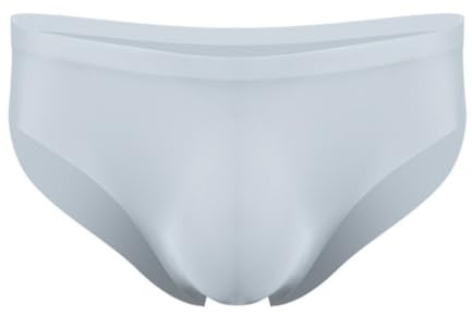 Nahtlose Herren Unterwäsche, durchsichtige Slips aus Eisseide für den Freund, atmungsaktive dünne niedrig geschnittene U-förmige Beutelhose, einfarbige schnell trocknende Dessous-Slips Boxershorts
