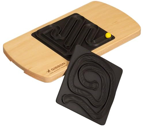 Gibbon Core Marble Trainer Single Line - Accessoire Giboard 1 Ligne - Entraînement Équilibre & Gainage - Bille Roulante - Activation Muscles Profonds - Compact & Nomade