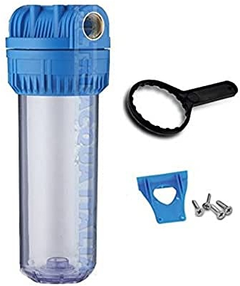 FILTRIACQUAITALIA Recipiente para filtros de cartucho de agua de 10 pulgadas, casquillo de 3/4 pulgadas