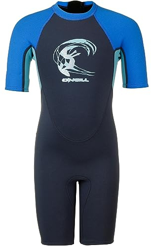 O'Neill Wetsuits Reactor Combinaison de plongée pour Enfant 2 mm Ardoise/Ciel/Océan Taille 4