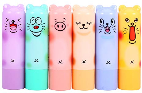 Shanrya Bálsamo Labial Anti-agrietamiento Pomada Labial Hidratante Animal, Miel, Humectante