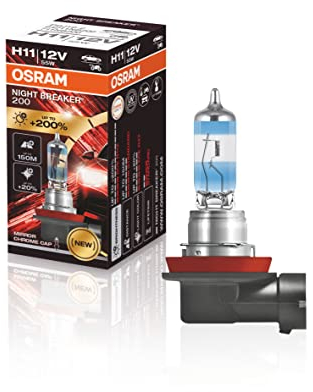 OSRAM 64211NB200 Halogen Leuchtmittel Night Breaker H11 55W 12V