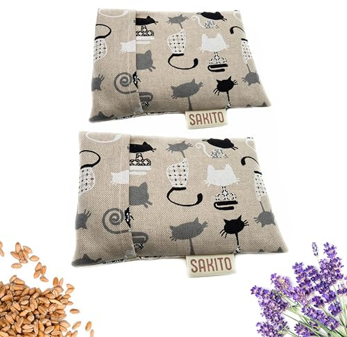 2 (uds) Cuscino Termico Microonde (15x10 cm) - Terapia Naturale per i Colici - Calore Naturale per la Pancia e per Eliminare i Gas - Sicuro per i Bambini - Tessuto di Prima Qualità e Fodera Lavabile