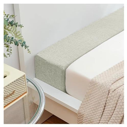 moismk Riempitrice per letto lungo per chiudere lo spazio tra la testiera della parete o la pedana per letto singolo/matrimoniale/king size, con coperchio rimovibile(Beige,160x10x20cm)