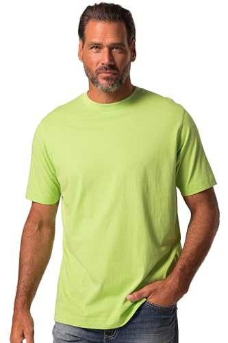 JP 1880 Herren große Größen Übergrößen Menswear L-8XL T-Shirt, Basic, Rundhals, gekämmte Baumwolle maigrün 8XL 702558416-8XL