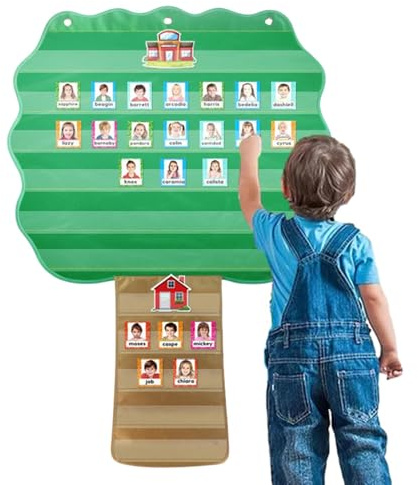Tableau de routine quotidienne, emploi du temps visuel, emploi du temps visuel de poche d'arbre, tableau de corvée à la maison, cartes de routine pour, organisateur multifonctionnel, tableaux