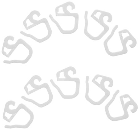 Alipis 36 Piezas Ganchos para Cortinas de Plástico Pequeños y Resistentes Ganchos Pinch Pleat para Cortinas y Drapeados Fáciles de Instalar Compatibles con Anillos y Rieles para