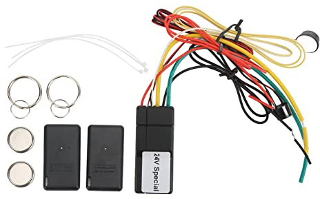 Immobilizzatore wireless da 2,4 GHz e blocco motore antifurto per auto da 24 V, camion, autobus, di allarme di sicurezza remoto con modalità audio e portata induttiva di 8