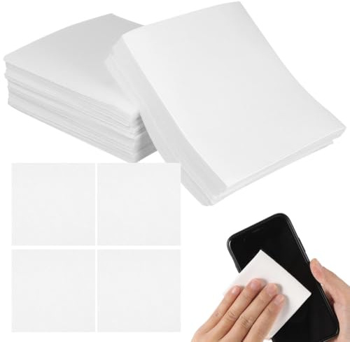 DOITOOL 300 Lingettes Nettoyantes Non Pelucheuses, Papier Anti-poussière, Chiffons en Microfibre Jetables Antistatiques, Lingettes de Nettoyage pour Lentilles, Usage Électronique, Optique Et