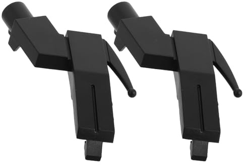 MALUGOGO Soporte para Cápsulas de Tocadiscos Retro de Plástico Resistente, Accesorio para Brazo de Aguja, 2 Piezas para Reparación y Montaje en Platos Giratorios de Vinilo