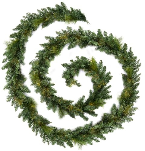 WeRChristmas Plain Garland, Green, 18 ft / 5.5 m
