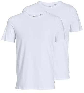 JACK & JONES Male T-Shirt 2er-Pack Einfarbig T-Shirt