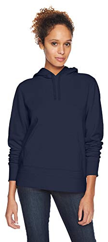 Amazon Essentials Sweat à Capuche en Polaire Coupe Standard (Disponible en Grande Taille) Femme, Bleu Marine, XXL
