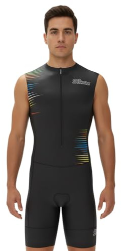 Combinaison de cyclisme pour homme avec rembourrage en gel - Coupe courte et sublimée