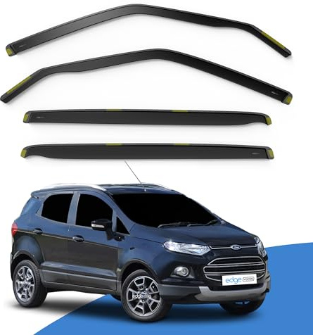 EdgeVisors Wind Deflectors for Ford Ecosport MK2 Door 5 Door SUV 4pc | 4pc Set, In-Channel Rain Guards & Accessories