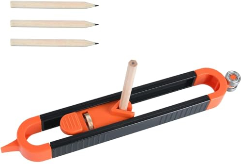 SSKHE Konturenlehre, Einstellbarer Konturmesser, Profil Markierungswerkzeug, Einstellbare Kontur Gauge, Multifunktionales Konturmarkierwerkzeug für Boden, Teppich, Fliesen Verlegen
