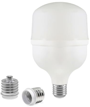 Generico Lampada led E27 E40 industriale cappelletto 60W 6400k bianca T160 6600 lumen alta luminosità