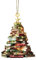 Pendentif de Livres Plats d'arbre de Noël, Décoration de Noire pour Amateurs de Livres, Decoration Noel Sapin Suspension, Pendentifs de Décoration de Noël Acrylique pour Maison Décorations