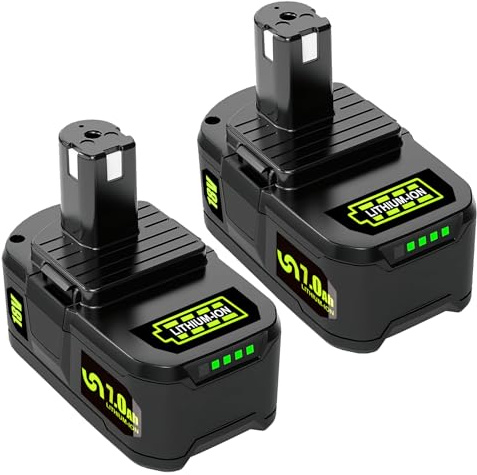 2X 18V 7Ah Ersatzakku für Ryobi ONE Akku RB18L50 RB18L40 RB18L25 RB18L20 RB18L15 RB1850X RB1840XG RB1840X RB1825C RB1820C Batterie für Akkuschrauber Fugenreiniger Heckenschere Laubgebläse Kettensäge