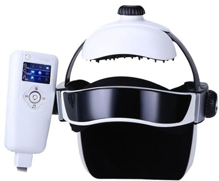 Elektrisk huvudmassageapparat, varmkompressfunktion, djupsömnterapi, for att lindra huvudvärk