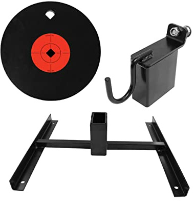 Birchwood Casey Steel Range Pack with Target Stand, Gong Holder and 8 Single Hole AR500 Gong for Target Shooting