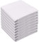Yuknees 8PCS Stofftaschentücher Herren Weiss,Handkerchief Men,Stoff Taschentücher Herren 100% Baumwolle Größe 40x40 cm