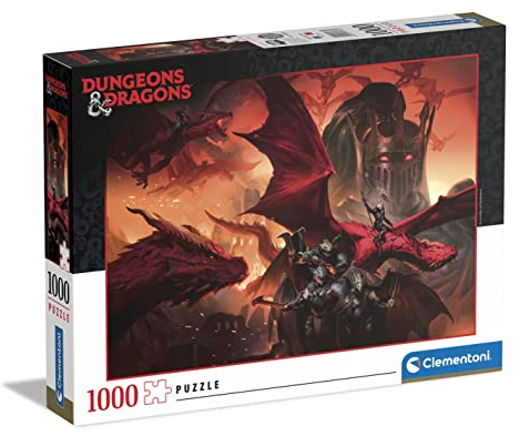 Clementoni - 39733 - Puzzle Dungeons & Dragons - Jigsaw Puzzle 1000 Pieces, Jigsaw Puzzle For Adults - Made In Italy