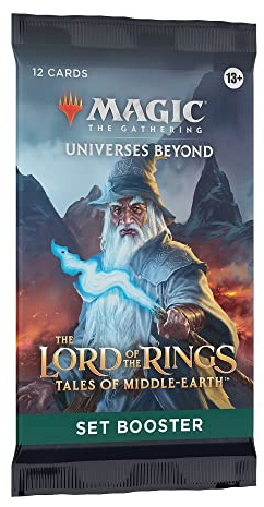 Magic: The Gathering The Lord of The Rings: Tales of Middle-Earth Set Booster | 12 Magic Cards (Version Anglaise)