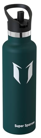 Super Sparrow Borraccia Termica Bambini, Acciaio Inox Bottiglia Termica - 350ml - Senza BPA Borracce, Borraccia Bambini per Scuola, Sport, Campeggio, Yoga, Palestra, Ciclismo