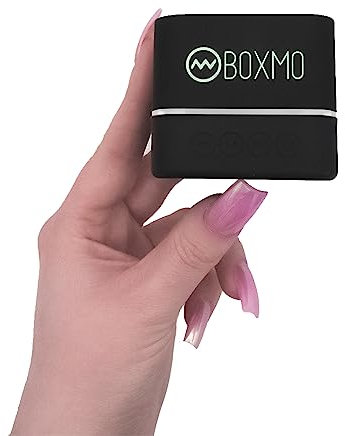 Boxmo Wireless Mini Bluetooth Speaker With Enhanced Bass. Small But Loud, Water Resistant Portable Small Speakers for Outdoors, Shower, Picnic, Car, Bike. TF Port For MicroSD (Black)
