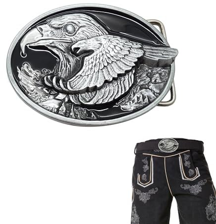 LIANCHEN Western Adler Wechselgürtel - Adler Eagle Gürtelschnalle für 40mm Gürtel, Damen Und Herren