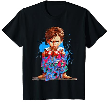 Niños Muay Thai Boy, lindo chico de artes marciales Camiseta